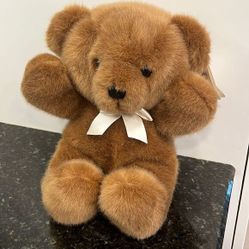 Vintage Dakin 1990 Brown Bear 14 Inch Plush Stuffed Animal Toy Gift 