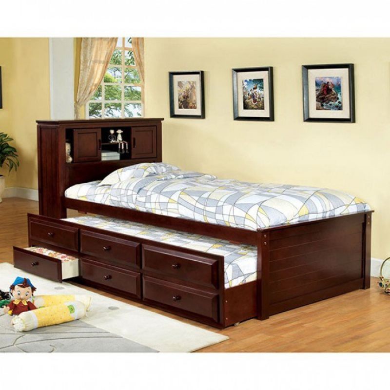 Twin Bed With Trundle And Storage Drawers