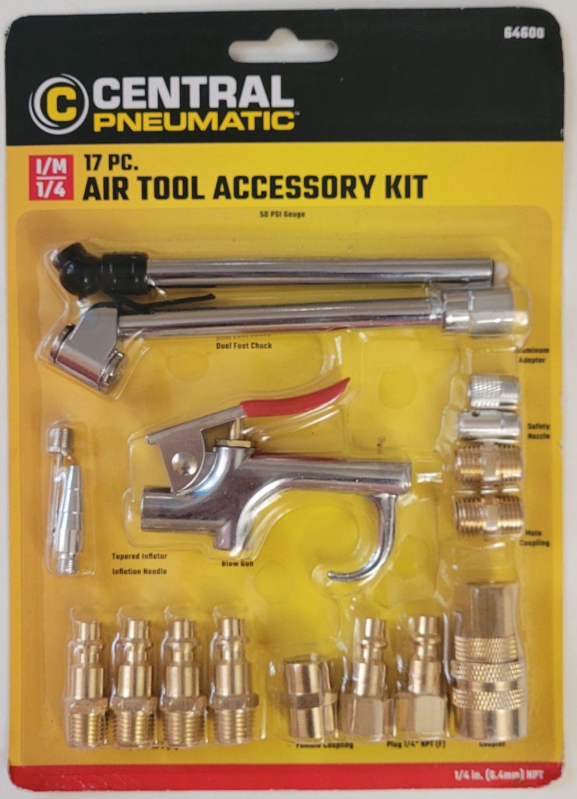 Central Pneumatic Air Compressor Accessory Kit 17 PC