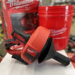 Milwaukee M12 12-Volt Lithium-Ion Cordless Auger Snake Drain Cleaning Kit With (1) 1.5Ah Battery, 5/16 in. x 25 ft. Cable, Charger