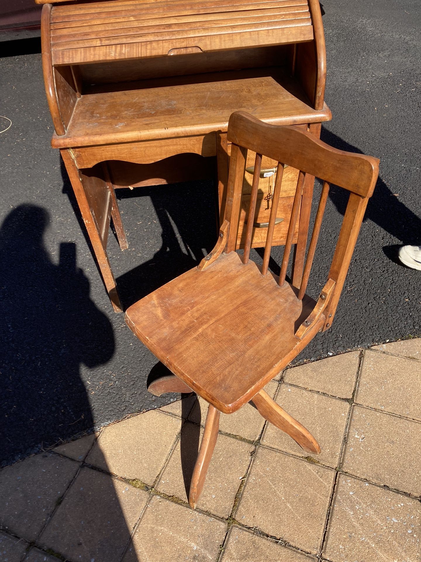 Vintage Child’s Roll top Desk