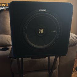 Kicker subwoofer amp, Speaker.