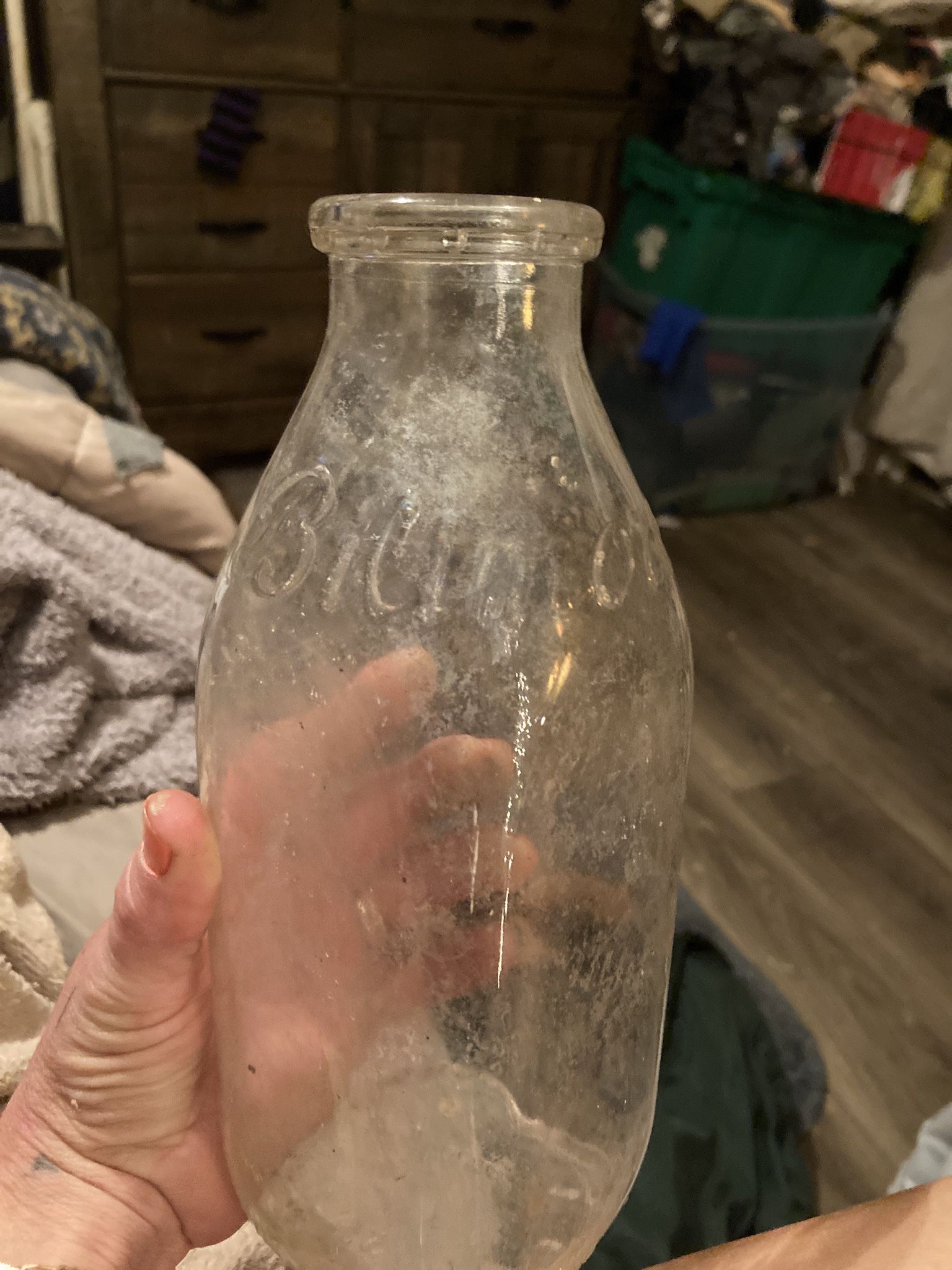 1940s Biltmore Glass 1quart Milk Jug