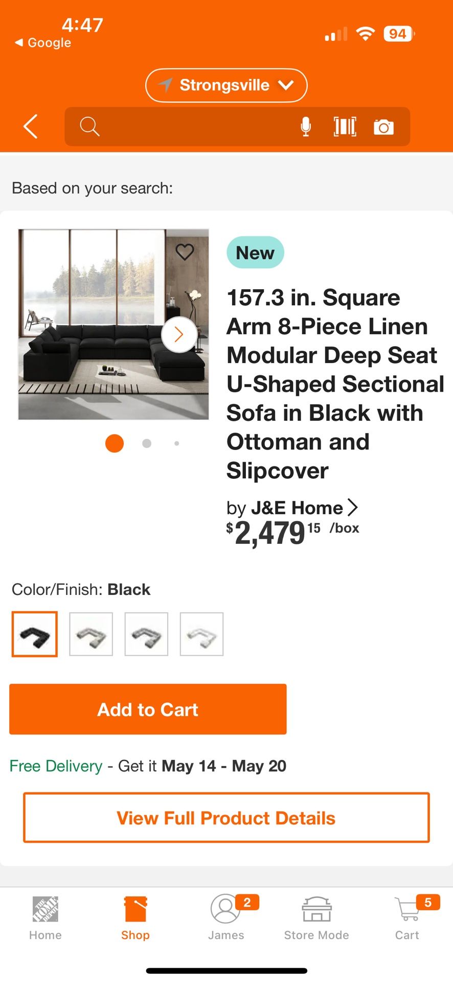 8piece Sectional