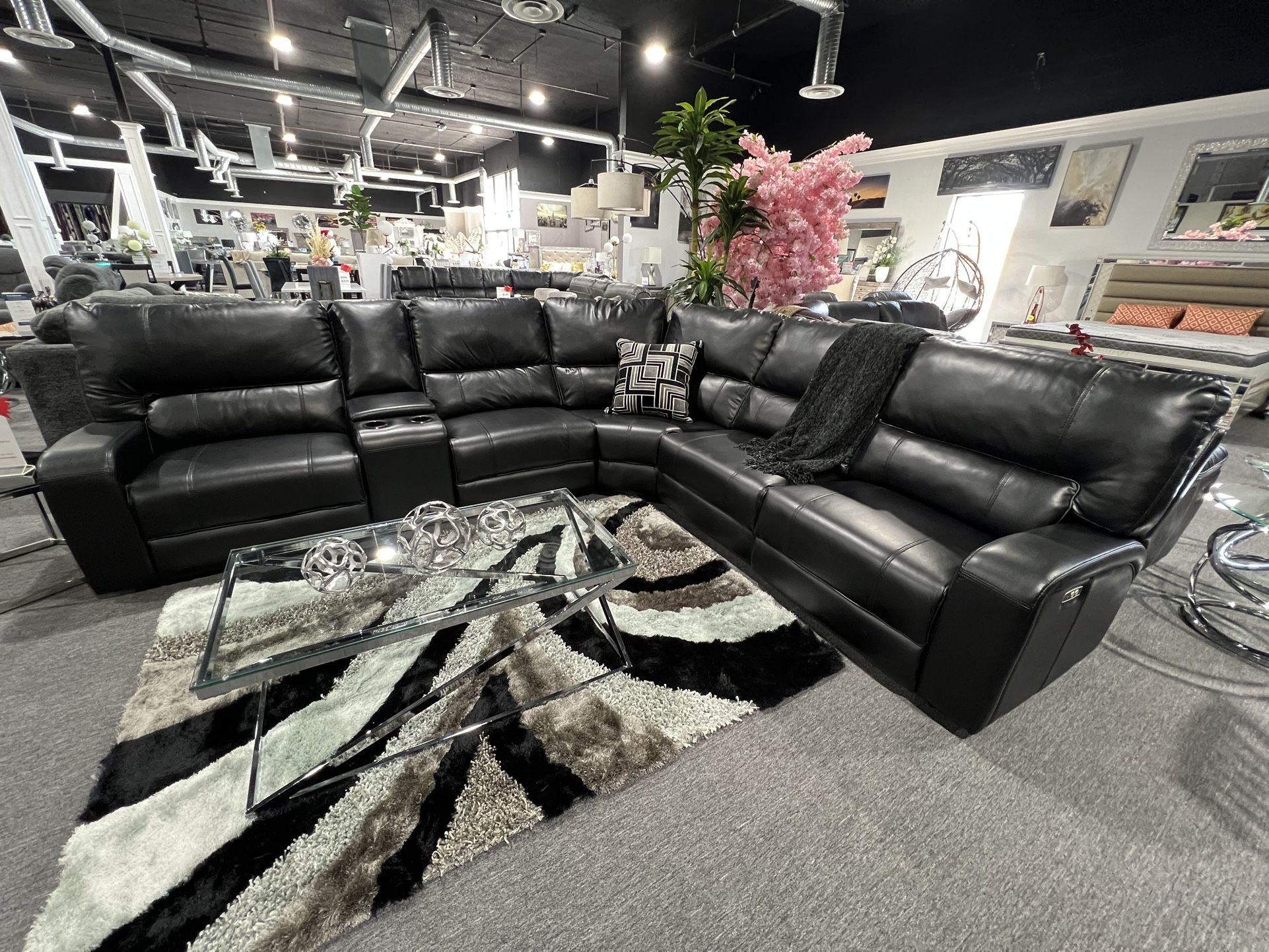 Power Recliner Sectional