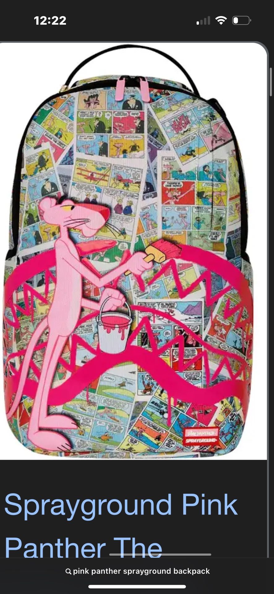 PINK PANTHER THE GALLERY DLXR BACKPACK