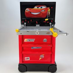 Cars 3 Service Station Play Set Only Disney Pixar Lightning McQueen Working