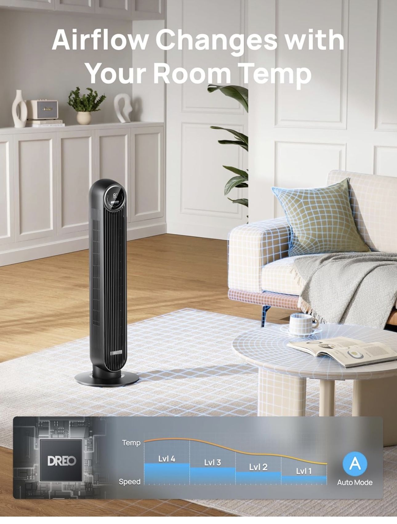 Dreo tower fan, never used.