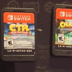 Nintendo SWITCH CRASH Cart 4 Game Bundle