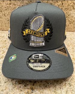2025 LA Dodgers World Series Champions Parade New Era Black Snap Back Adjustable WS trophy cap hat