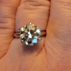 3 Carat 14K Engagement Ring