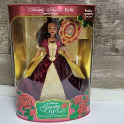 Vintage Barbie Disney's Beauty and The Beast Holiday Princess Barbie Belle 1997