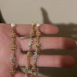 Gold Plated Elephant Bracelets 