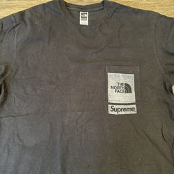 Supreme North Face Pocket Tee Size L 