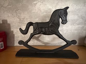Vintage Cast Iron Rocking Horse