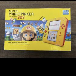 Nintendo 2DS Super Mario Maker Edition! Brand New!