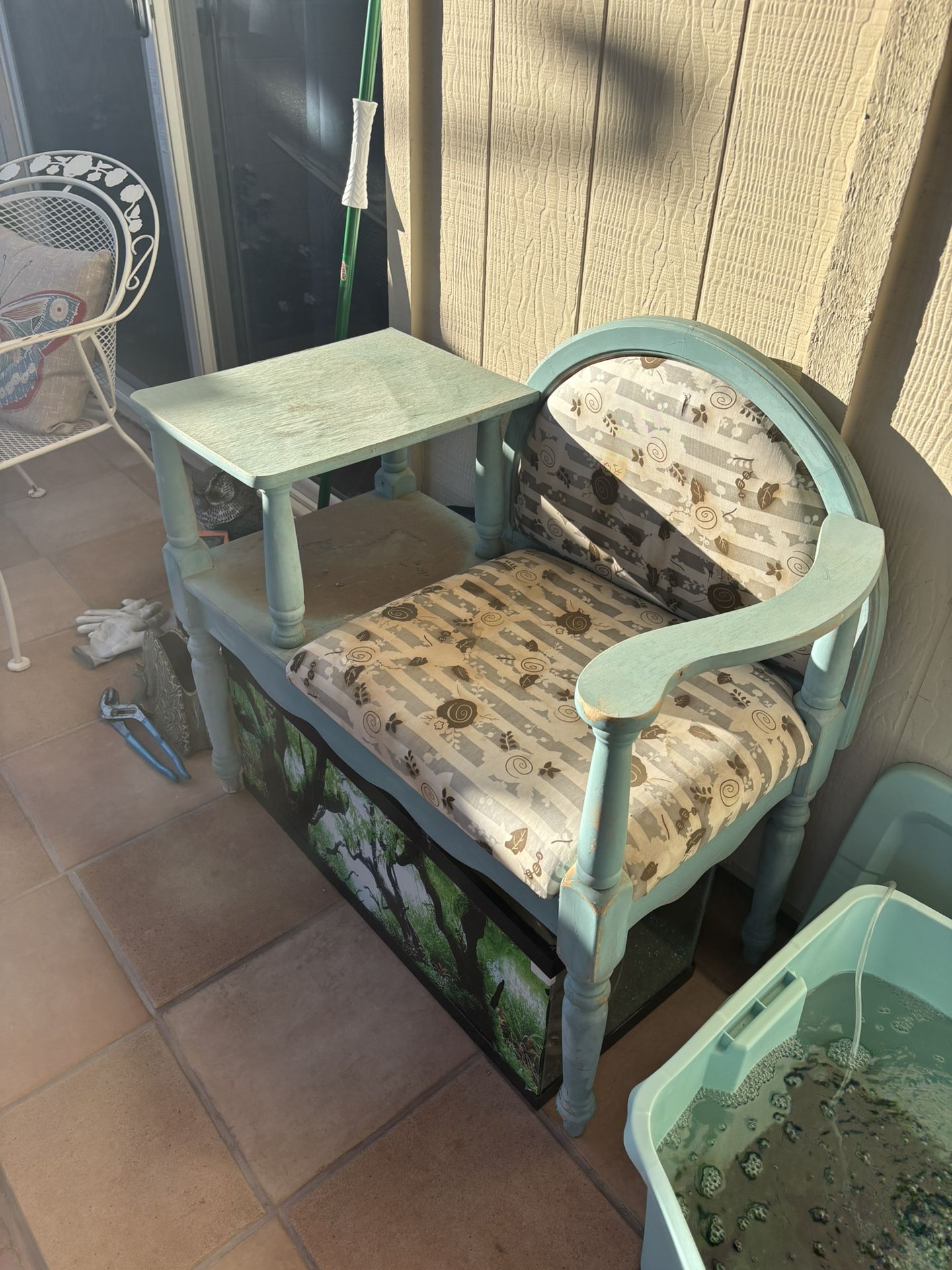 Antique Chair/Desk (Telephone Table)