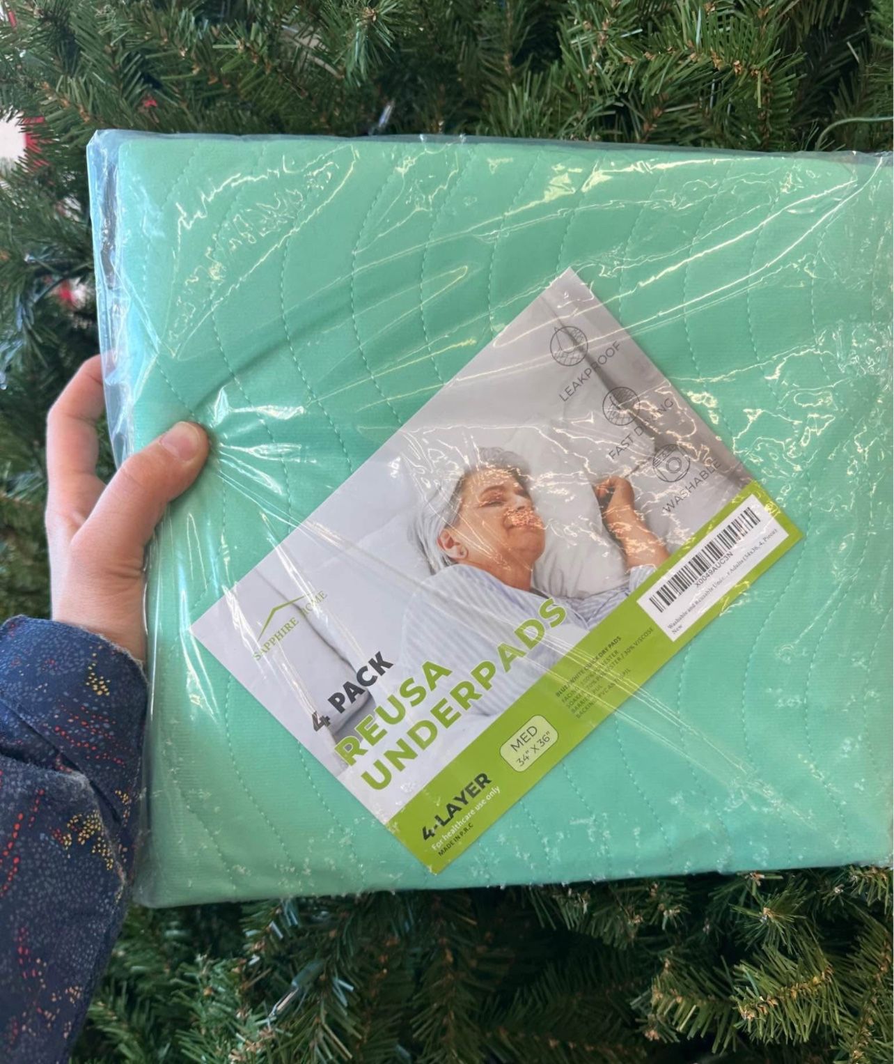 Washable Reusable Underpads 2 Pack, Ultra Absorbent 34''x36'', Bed Pads for Adults,Kids,and Pets,New