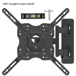  Full Motion Articulating TV Monitor Wall Mount for 26" to 55" TVs and Flat Panels up to 80 Lbs,