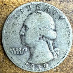 1939 US Silver Quarter