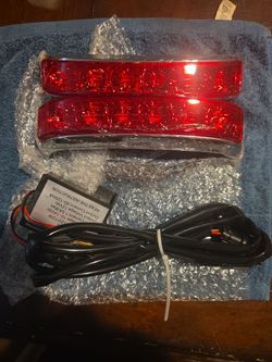 2pcs LED Saddlebag motorcycle tail lights with brake light running turn signal lights