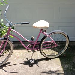 Ladies Pink Bicycle