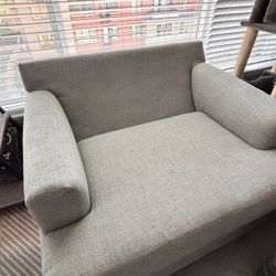 Emilio Oversized Sofa Chair, Seafoam Green