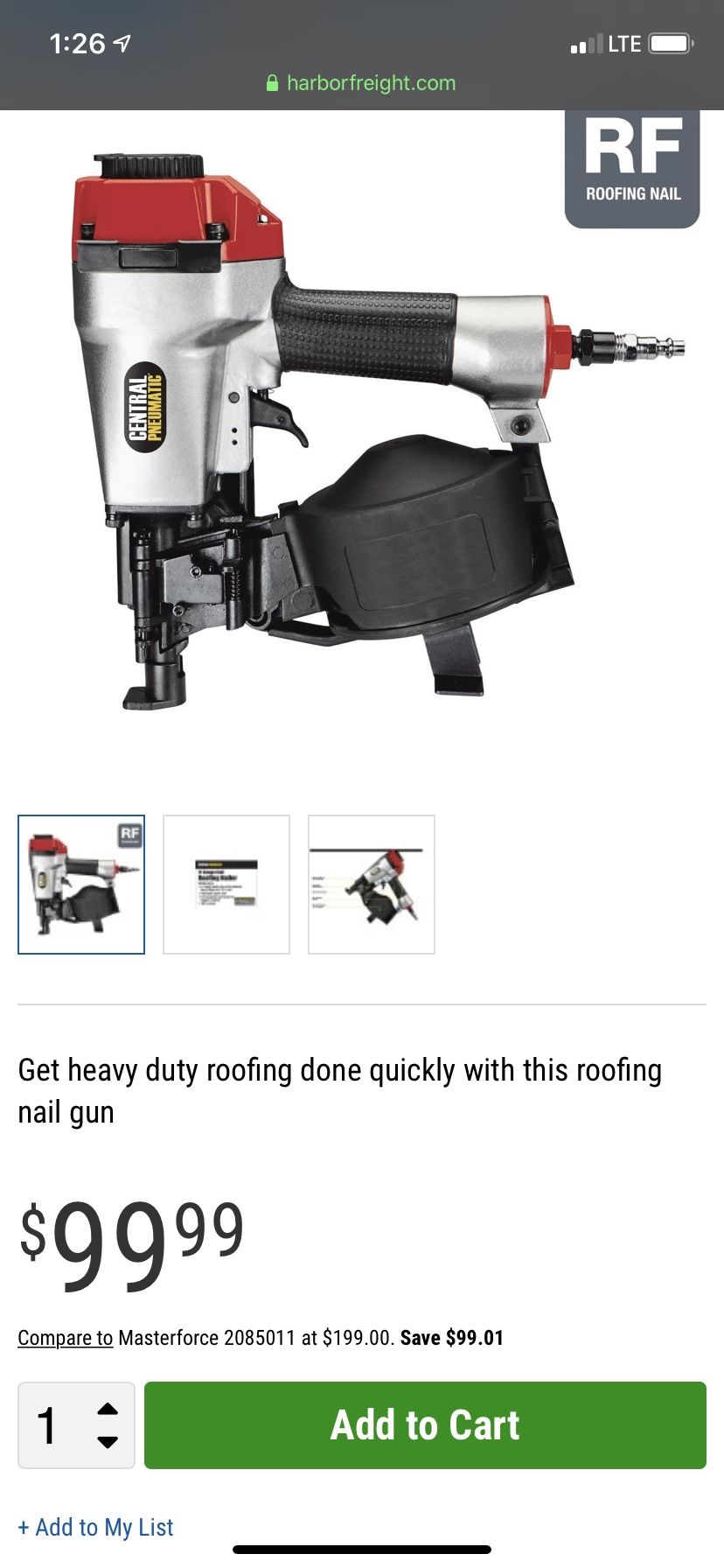 Roofing nail gun