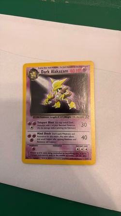 Dark Alakazam Holo Pokémon Card 1/82