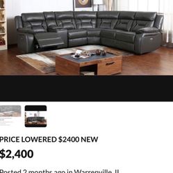 $2200 NEW POWER RECLINE USB NEW 