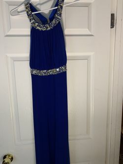 Blue long dress
