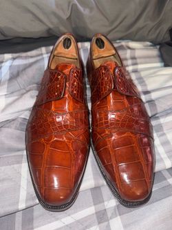 Selling Size 10 Martegani Boutique Line Genuine Alligator Dress Shoes for $140! OBO!