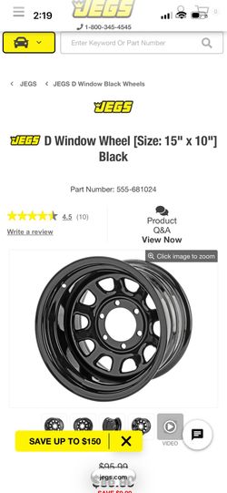 Brand new ! Never mounted JEGS wheels 6lug