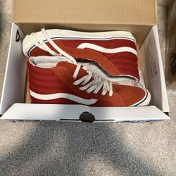 Orange And White Vans Brand New Inbox Men Size 10