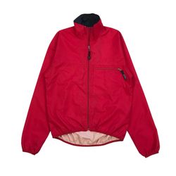 PATAGONIA WINDBREAKER JACKET MEDIUM M MENS RED SWEATSHIRT FULL ZIP VINTAGE Y2K