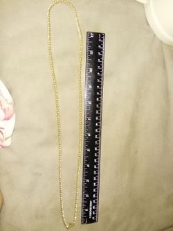 28 inch NAPIER gold colored necklace