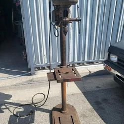 Delta Milwaukee Drill Press Floor Model With Cast Iron Art Deco Belt Cover