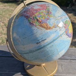 1990-91 Replogle World Nation Series 12" Globe USSR Zaire Era Raised Relief Vintage

