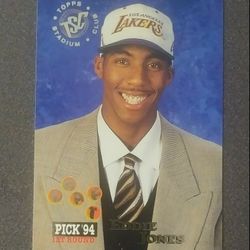 1994-95 Topps Stadium Club Eddie Jones Los Angeles Lakers L.A. #180 Rookie Pick '94 Basketball Card Vintage Collectible Sports NBA
