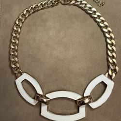 Golden Cuban Link Chain Necklace 