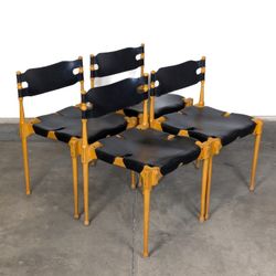 Mid Century Modern Beech Wood 'Montreal' Dining Chairs by Otto Frei for Fröscher, c1960s