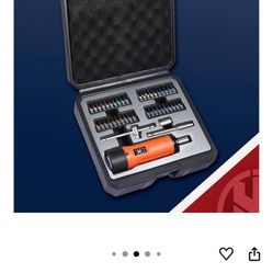 KNINE OUTDOORS Torque Screwdriver Wrench Driver Set 10-70 Inch Pounds lbs for Maintenance with T-bar Handle, 40 Hex Bits, 1/4" Socket, Shaft Extension