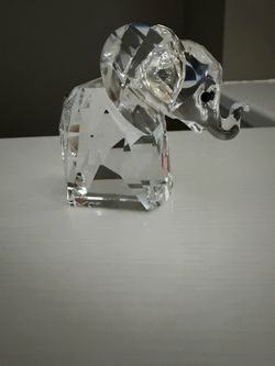 Swarovski crystal elephant