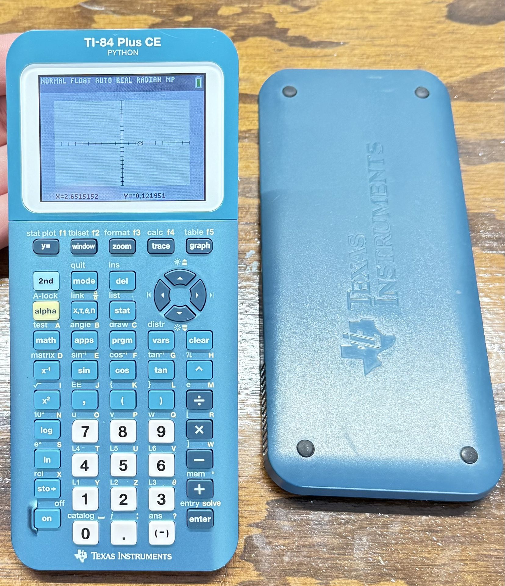 Ti-84 Plus CE Python Graphing Calculator - Trinomial Teal