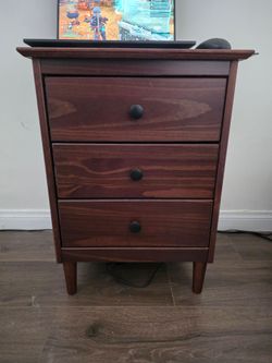Walnut Nightstand - Walker Edison