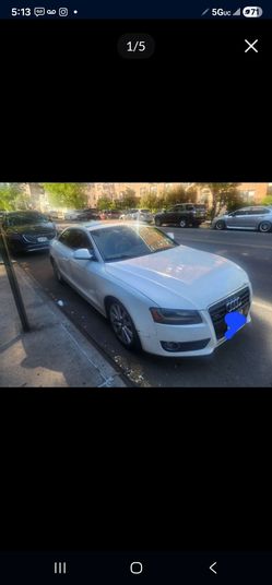 2009 audi a5 183k miles white/auburn