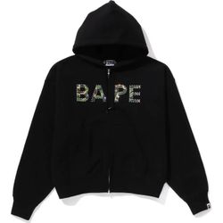 BAPE Women's Black Hoodie(72910)