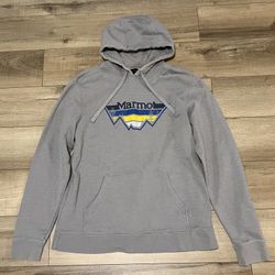 Marmot Men's Hoodie Sweatshirt Gray Size L