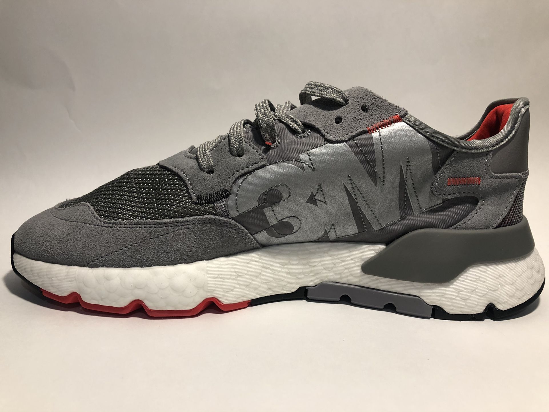 Adidas X 3M Nite Jogger Lace Up Mens Sneakers Shoes Casual Grey