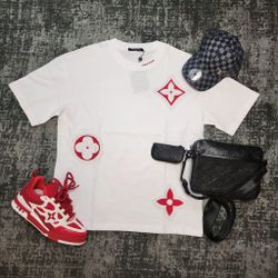 LV White T-Shirts 